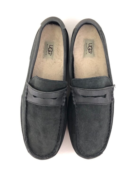 UGG Tucker Black Leather Driving Moccasins main image 5